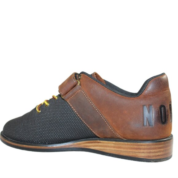 Nobull Power Performance Smokey Black Oiled Coffee Brown Leather Lace-up, Size 8 - Picture 3 of 13